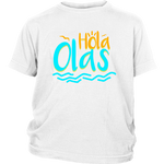 Hola Olas - Orange on white